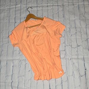 Under Armour Pink Cut Out Short Sleeve Tee